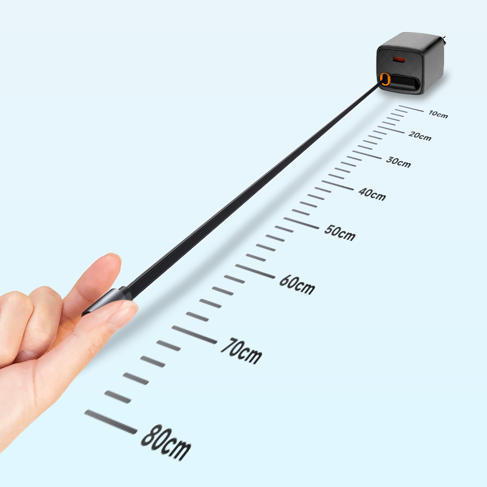 VoltWay Built-in retractable wire PD 65W GaN Fast Charger™