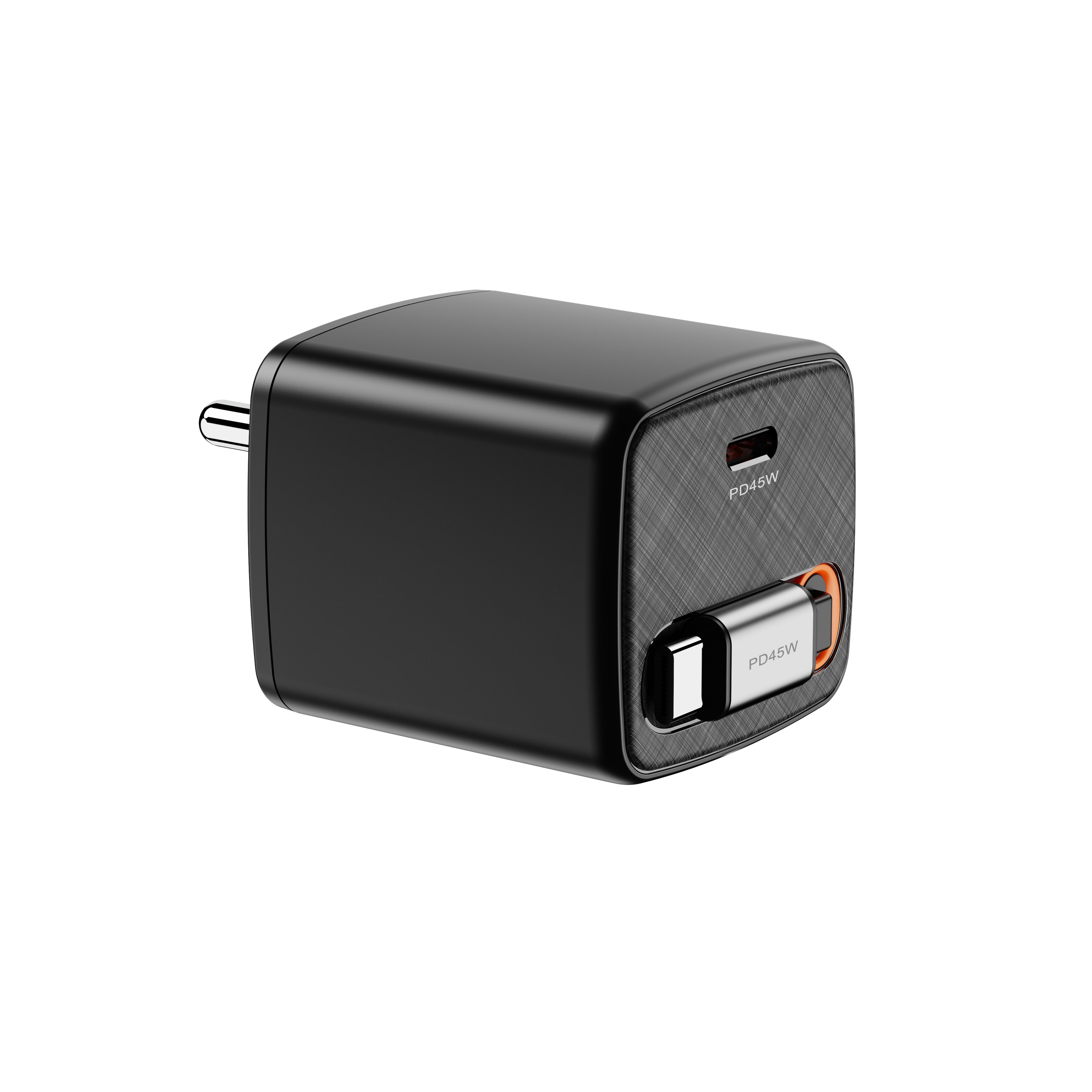 VoltWay Built-in retractable wire PD 45W GaN Fast Charger™