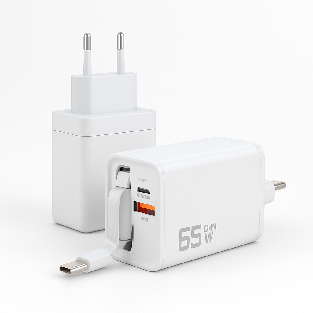 VoltWay Built-in retractable wire Smart 65W Fast Charger™