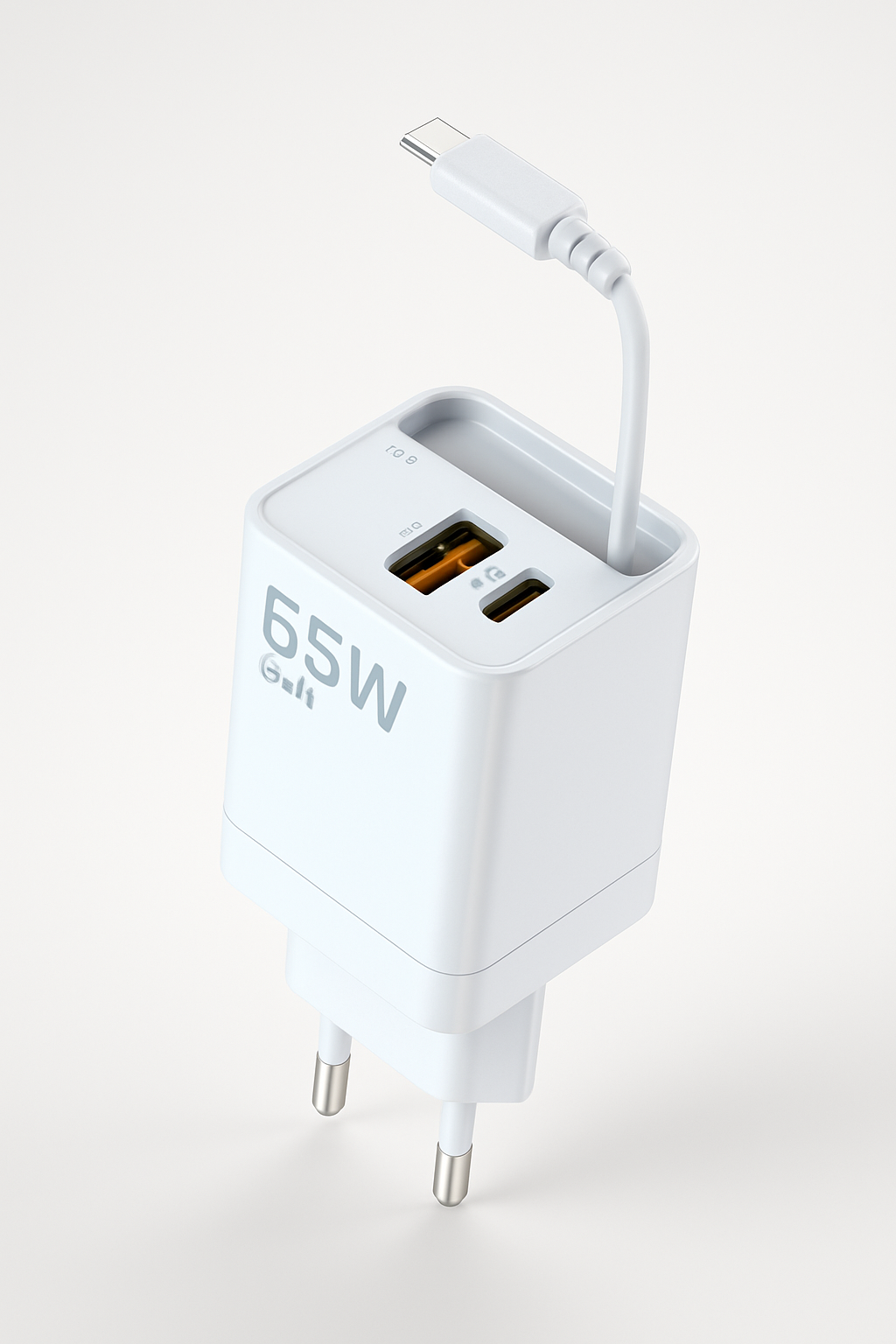 VoltWay Built-in retractable wire Smart 65W Fast Charger™