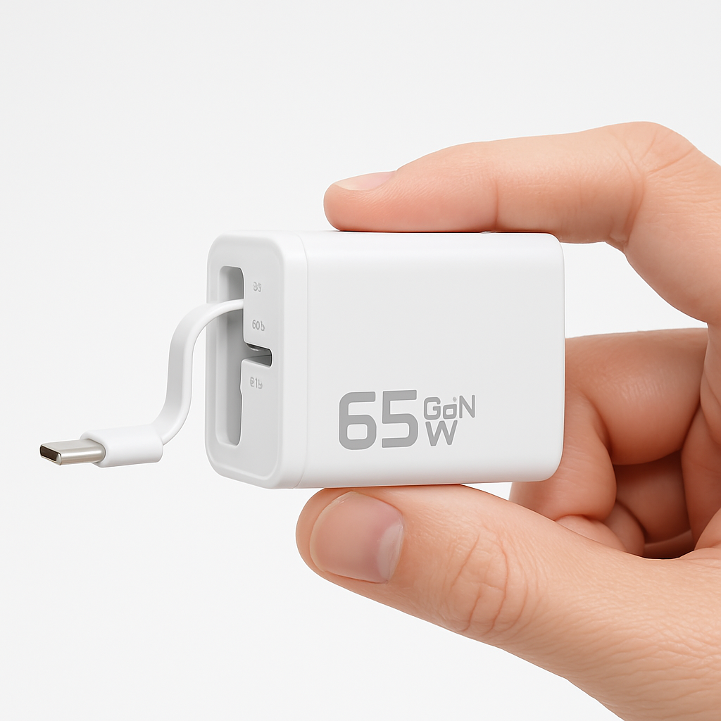 VoltWay Built-in retractable wire Smart 65W Fast Charger™